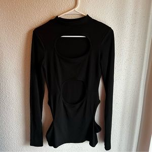 Black sexy mini dress